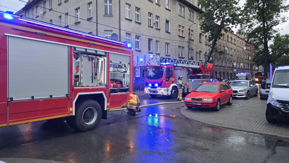 Pożar mieszkania przy ul. Robotniczej – Straż Pożarna interweniowała